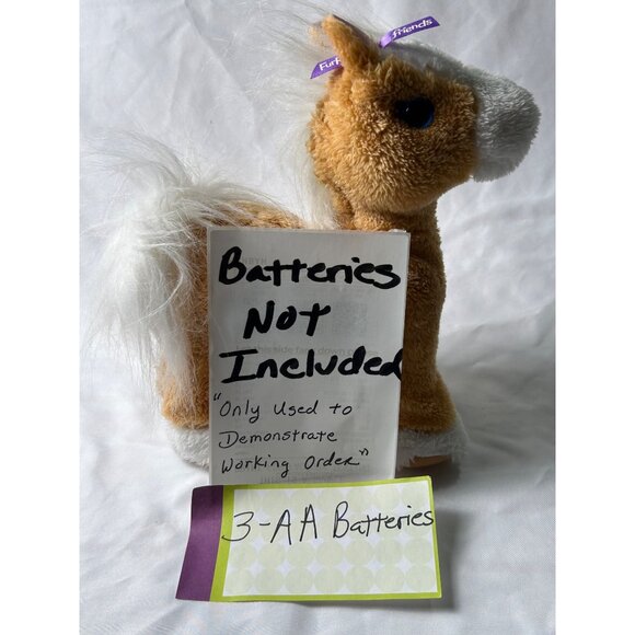 FurReal Friends Plush Pony Horse 8 Stuffed Animal Hasbro Soft Cuddly Collectible - Picture 6 of 9
